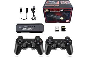 ZEMI X2 Plus Game Stick Retro Console,Built in 40000+ games 128GB,with Dual 2.4G Wireless Controllers,HD output support HD 4K,Emuelec 4.3 System,Gift for Kid Adult