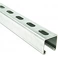 Newhouse Electric 1-5/8 in. 12 Gauge Metal Strut Channel with Slotted Back | Half-Slot Steel U-Channel is Pre-Galvanized Metal and 2 Feet Long | for Maximum Support with Minimum Pieces (SC12-2-EG)