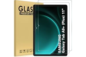 GOZOPO 2 Stück Schutzfolie für Samsung Galaxy Tab A9 Plus (11 Zoll) 2023 Tablet (SM-X210/X215/X216/X218), 9H Härte Panzer Schutz Glas Folie Displayschutz für Galaxy Tab A9+