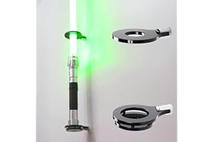 HHUXIUE Lightsaber Wall Mount Lightsaber Stand Sword Shelf Suitable for Lightsaber Stand Lightsaber Display Swords Lightsaber Sword Wall Mount (Negro 1 agujero)