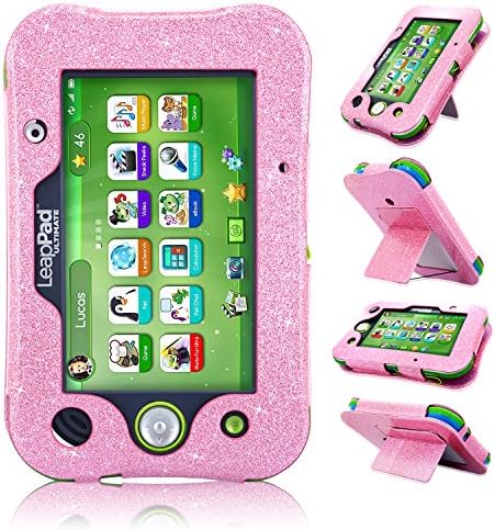 LeapPad Ultimate Case, ACdream Leather Tablet Case for LeapPad ACdream Kids Learning Tablet(2017 release), (Pink Star of Paris)