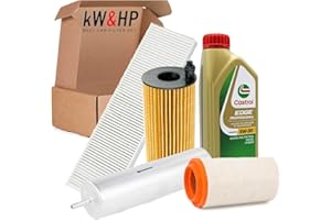 KW&HP KIT TAGLIANDO 4 FILTRI + 5LT OLIO MOTORE CASTROL_5W30 PER MINI COUNTRYMAN COOPER D 2.0