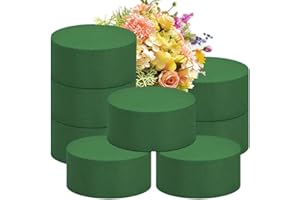 Xmart 8 Morceaux Mousse Florale Une boue de Mousse Pour Fleurs Absorbant l'eau Utilisé pour les Mousse Artificielle éponge Florale verte Convient à la Décoration De Mariage Décorer la Table à Manger