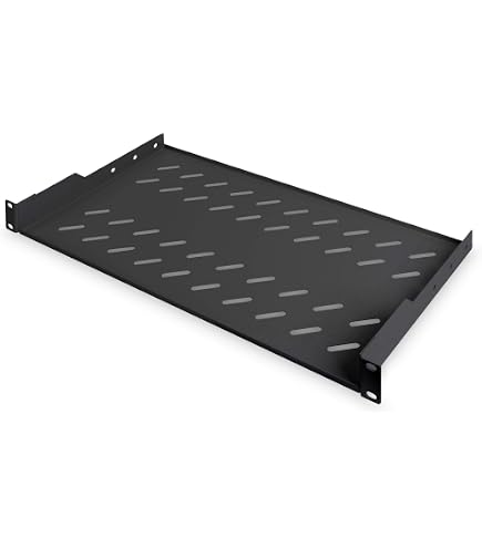 Armadio Rack Angolare 19 a Muro 9U P.600 Porta a Vetro Nero - TECHLY
