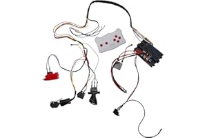 CARMOTTER 6V/12/24V Kids Electric Vehicle Wire and Switch Kit with Remote Control, Self-Made Baby Electric Ride On Car Accessories(RX18 6V)