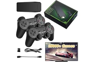 Gobesty Console de Jeux vidéo Rétro, Console Retro HDMI 4K, Retro Game Stick, Console de Jeu Rétro, Wireless Retro Game Console avec 128G 20000+ Jeux Rétro, 2 Manettes de Jeu sans Fil, 9 émulateurs