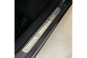 GZBFTDH Car Door Sill Protector for Mazda 3 2015-2023 Accessories, Door Entry Protection Plates Trim Cover, Car Interior Step Strips 4 Piece Set