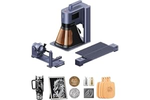 LaserPecker LP5 20W Grabadora Laser Fibra y Diodo con Extensión Giratorio y Extensión Slide, Precisión Ultraalta de 0,0027mm Velocidad de 10000mm/s Máquina de Corte & Grabado Láser