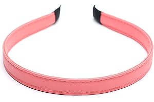 ‎QINGOO QinGoo Rosa Leder Haarreife Frauen Stirnband Kopfschmuck Stirnbänder Haarband Haarschmuck 1stück(Pink)
