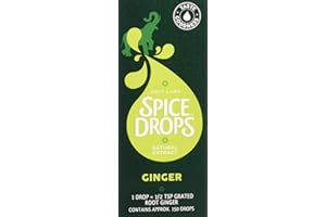 HOLY LAMA NATURALS Holy Lama Spice Drops Ginger Extract - Natural Cooking Ingredient. Savoury, Curry, Asian, Sweet, Baking, Teas or Drinks Recipes 1 x 5ml Bottle