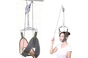 DIFLAX Dispositivo de Tracción Cervical Actualizado, Traccion Cervical, Estirador de Cuello Cervical, Doble Trinquete, Collarin Cervical, Decompressore Cervical, para Alivio del Dolor de Cuello