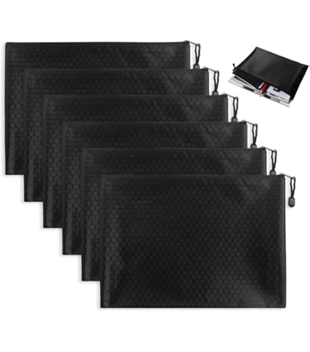 Porta Documenti A5 - 5 Pezzi Impermeabili - Con Finestra E Cerniera - Foto 9