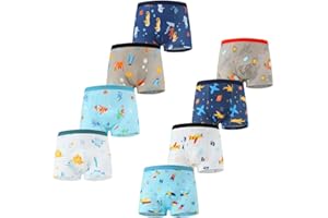 FedMois Boxer Bambino Intimo Mutande Mutandine Cotone 3-11 Anni Confezione da 8
