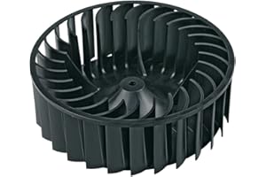 ‎BAUKNECHT Whirlpool Bauknecht 481010425277 Lüfterrad Lüfterwalze Prozessluft Gebläserad Umluft schwarz Wäschetrockner Trockner Trocknerautomat auch Ignis Privileg