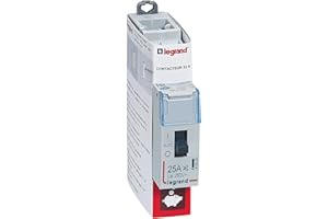 LEGRAND | Contacteur Heures Creuses 25A 2F Bobine 230V GP, CX³, Bipolaire 230V~ 25A, 1 Module, Accepte Le Passage Du Peigne D'Alimentation