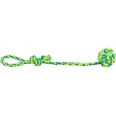 TRIXIE Rope Game with Ball for Dogs | Durable interactive play toy for large and small dogs with a practical design for every