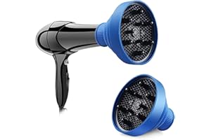 TEKSHOPPING Diffusore in Silicone per Phone Asciuga Capelli con Collo da 4.2 – 4.8 cm Asciugacapelli Richiudibile | Dimensioni in Descrizione per Compatibilità Col Vostro Phone | Colore Selezionabile (Azzurro)