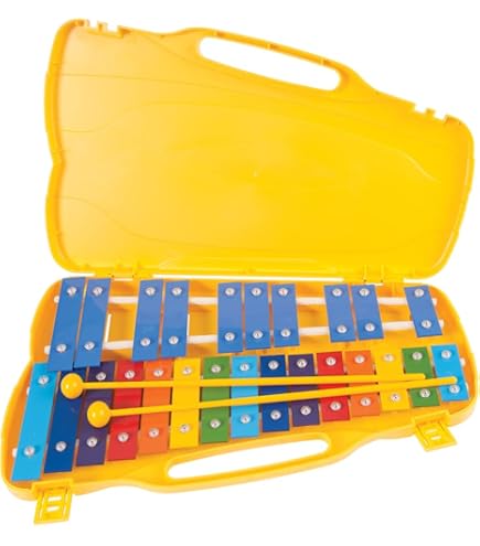 Arroopu Glockenspiel Strumento | 8 Note Giocattoli Con Bacchette | Accordato Aiuti Per Insegnamento Musicale - Per Bambini Piccoli Casa Scuola Asilo Viaggio Pratica Esibizione Compleanno Vacanza