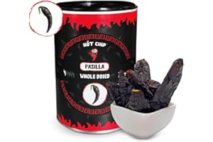 ‎HOT CHIP HOT CHIP Pasilla Getrocknete Chili-Schoten – 30g – 2.500 SHU – Mild, Süß & Rauchig – Mexikanische Chilis für Enchiladas, Quesadillas, Fleisch & Gemüse – 100 % Natur