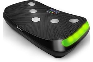 ‎SPORTSTECH Sportstech 4D Vibrationsplatte für Zuhause, VP400 und sVibe, Smart LED, Trainingsbänder und Ropes, Abnehmen, Ganzkörpertraining, Muskelaufbau, 120 kg belastbar, Fitness Training