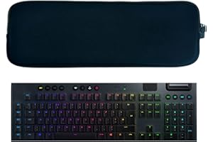 ERENO KOSTOO Neoprene Carry Case Sleeve Bag with Zipper for Logitech G915 LIGHTSPEED Wireless Mechanical Gaming Keyboard