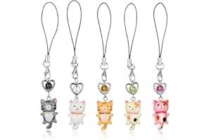 EIROVYA Bijoux de Telephone,Jolies Breloques pour Téléphone Portable,Chaîne de Téléphone,Porte-Clés,Lanière de Téléphone,Sac à Dos,Ornement