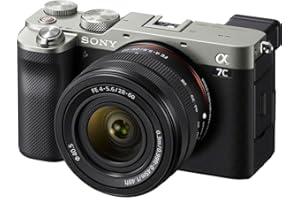 Sony Alpha 7C Spiegellose E-Mount Vollformat-Digitalkamera ILCE-7C (24,2 MP, 7,5cm (3 Zoll) Touch-Display, Echtzeit-AF) inkl. SEL-2860 Objektiv - Silber/Schwarz