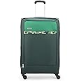 Aristocrat Commander 79Cms Premium Polyester with PVC Coating Soft Sided Check-in 4 Wheels Large Green Spinner Suitcase