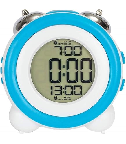 Sveglia Digitale, Sveglie Sveglia con doppia campana da 7,6 cm - Sveglia forte c