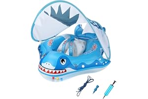 Goomp Flotador Inflable Anillo con Asiento y Bolsa de Aire de Natación, Piscina para bebe y niños de 6 a 36 Meses
