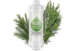 SKY-TOUCH Pine Forest Vitamin Shower Filter - Chlorine & Rust Removal, Anti Hair Loss, Skin Moisturizing, Aromatherapy Relaxation - Easy Installation