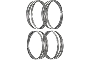 Sankuai Set di 4 Lame per Sega A Nastro SK5, 1400mm (Lunghezza) x 10mm(Larghezza) x 0,5mm(Spessore) per Sega A Nastro 8", 6tpi