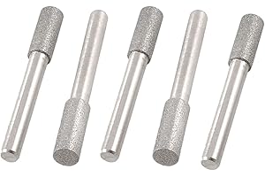 UXCELL sourcing map 5 Stück Zylinder Nase Legierung Schaft Diamant Schleifstifte 8mmx20mmx6mm DE de
