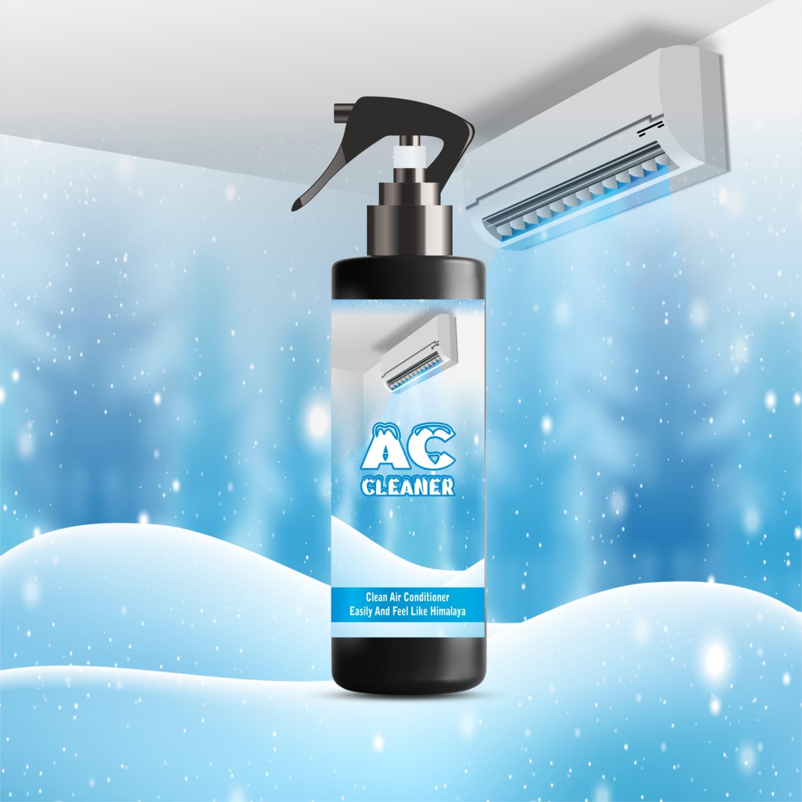 Ac Cleaner for Split & Window (200ML, Pack Of 1), Air Conditioning Cleaner & Purifier| Ac Duct Cleaner Spray | Split Ac Coil 