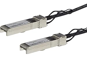 StarTech.com Cable de 3m Twinax Direct Attach SFP+ a SFP+ - 10G Compatible con MSA sin Codificar - DAC de Cobre SFP+ de 10 GbE - Módulo Transceptor Pasivo de Bajo Poder de 10 Gbps (SFP10GPC3M)