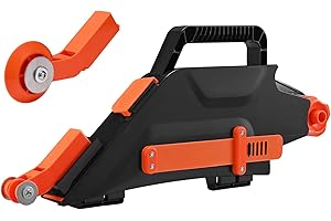 GFACHNT Herramienta de Cinta de Banjo para Paneles de Yeso, Herramienta de Junta de Tablero de Yeso con Rodillos de Esquina Interior Reversibles, Doble Operación a la Derecha/Izquierda