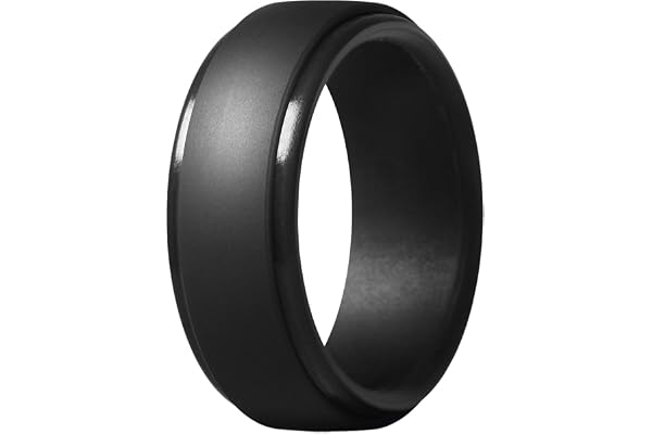 COSINE 8Mm Populärt Kamouflage Svart Män Silikon Ringar Kvinnor Gummi Vigselring Miljövänlig Sportring #8