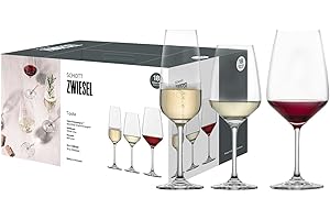 SCHOTT ZWIESEL Premium Box Tulip (set da 18), bicchieri da vino e da champagne senza tempo in un set, bicchieri in cristallo Tritan lavabili in lavastoviglie, Made in Germany (art. 124136)