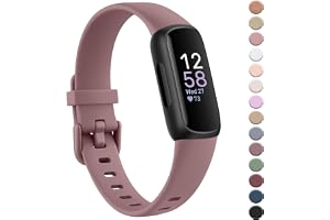 YLK Armband kompatibelt med Fitbit Inspire 3-armband för kvinnor och män, klassiskt silikon TPU-armband sport justerbart ersä