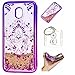 Produktbild Hülle Galaxy J7 2017 (EU Ausgabe) Hülle Transparent Hardcase,3D Galvanotechnik TPU Kreative Liquid Bling Hülle Case Für Galaxy J7 2017 J730 ,Dynamisch Kristall Handytasche + Schlüsselanhänger (R) (9)
