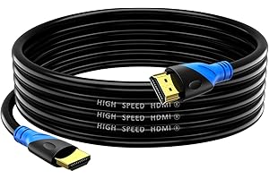 Rommisie Cable HDMI 4K/60HZ 7M (HDMI 2.0,18Gbps) Conectores chapados en oro de ultra alta velocidad, Retorno de audio Ethernet, Video 4K, FullHD1080p 3D Compatible con Playstation Arc PC HDTV