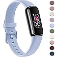 AK Sport Band Compatible with Fitbit Luxe Bands for Women Men, Soft Silicone Replacement Sport Straps Wristbands for Fitbit Luxe Fitness and Wellness Tracker