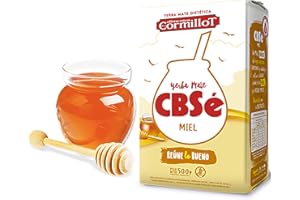 YERBOX CBSe Yerba Maté Miel: 0,5 kg +échantillon (40g)| Boisson énergisante et tonique, riche en vitamines et antioxydants!Accélère le métabolisme. Ne contient pas de sucre.