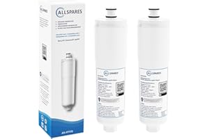 AllSpares Wasserfilter für Kühlschrank geeignet für Bosch Siemens CS-52 / CS-51/640565 und 3M 70020002518 (2 Stück)