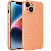 Spia Apple iPhone 13 ile uyumlu Kılıf Turuncu Fujimum Simli Kapak Dayanıklı Darbe Karşıtı Koruyucu Tasarım (Apple iPhone 13, 
