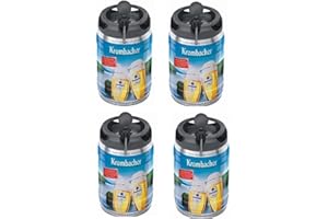 4 x Krombacher Pils Frische-Fässchen, 5 Liter 4,8% vol. Partyfass