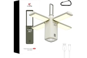 KLARUS CL2 Pro Lampada Campeggio, 14000 mAh Lampada Led Ricaricabile, Lampada da Campeggio Pieghevole, 750 lumen, con 8 Modalità di Luce, Impermeabile IPX5,per Regali, Campeggio