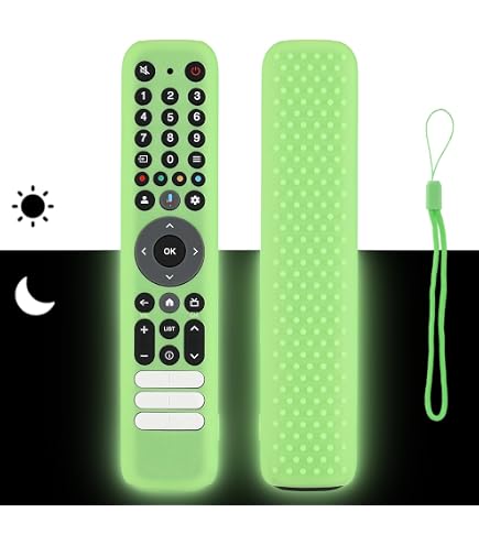 Custodia In Silicone Per Telecomando TCL RC716/RC833 - Antiurto, Morbida, Con Passante, Colore Nero, Vestibilità Aderente 207x44x25 Mm, Protezione Da Graffi E Cadute - 4