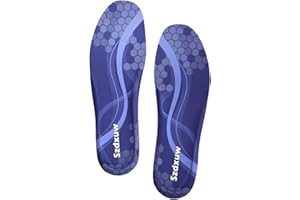 Szdxuw Semelles Mémoire de Forme Confort, Semelles de Chaussures Femme et Homme, Taille Ajustable à Découper Respirante, Légères, Offrant de Absorption des Chocs et Amortissantes, Homme Bleu