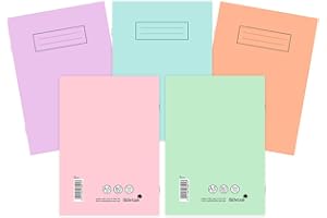 Silvine A5 Notebooks Assorted Pastel Colours (Pack of 10)